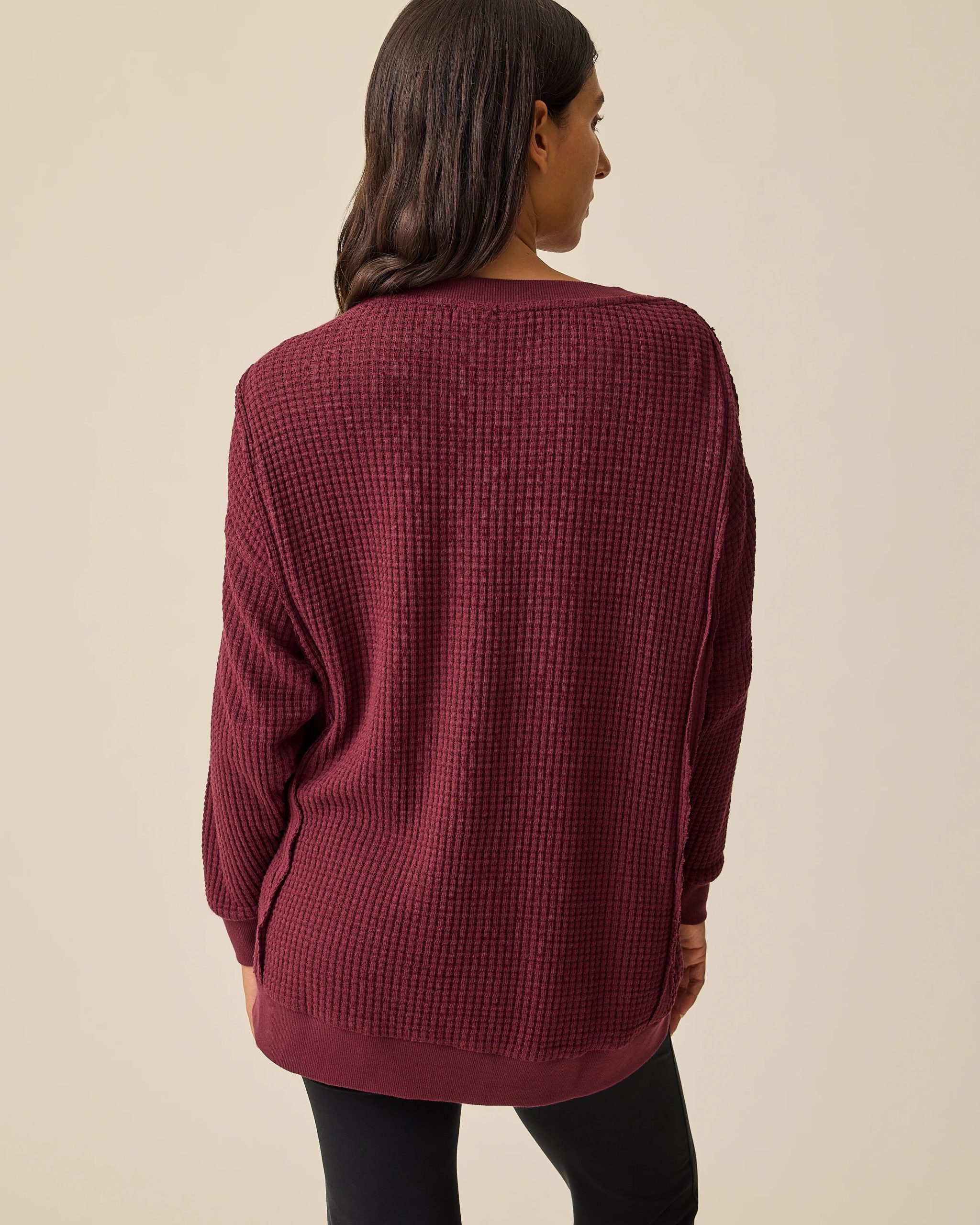 Joelle Thermal Maternity & Nursing Top | Garnet - Image 6