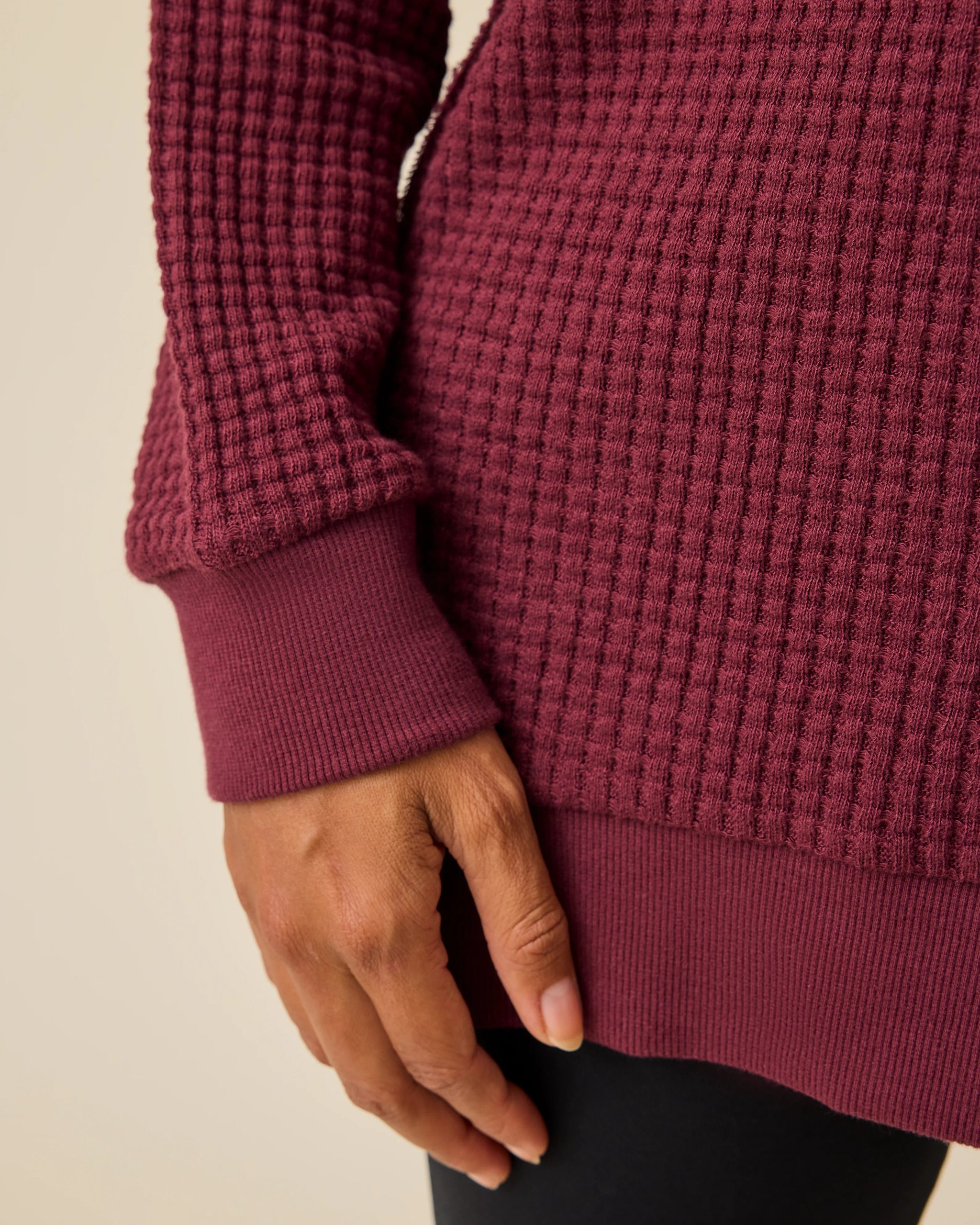 Joelle Thermal Maternity & Nursing Top | Garnet - Image 4