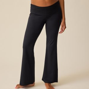 Bamboo Flex Maternity & Postpartum Flare Pant | Black