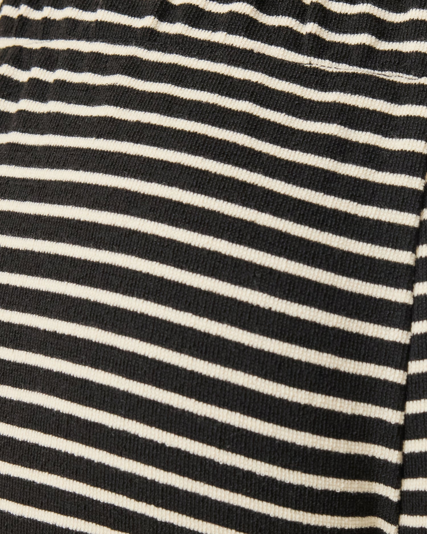 Luxe Terry Maternity & Postpartum Pant | Black & Ivory Stripe - Image 5