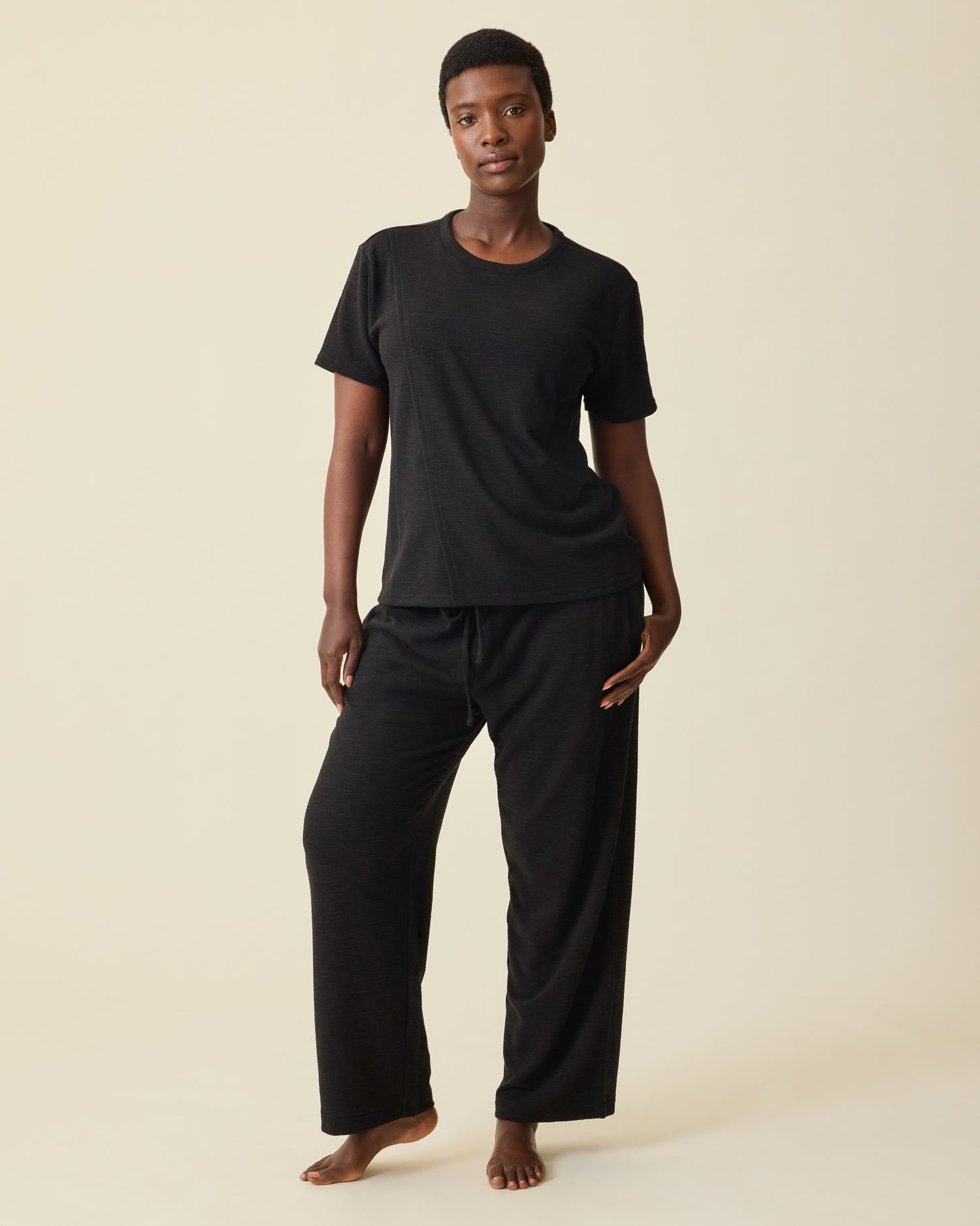 Luxe Terry Maternity & Postpartum Pant | Black - Image 5