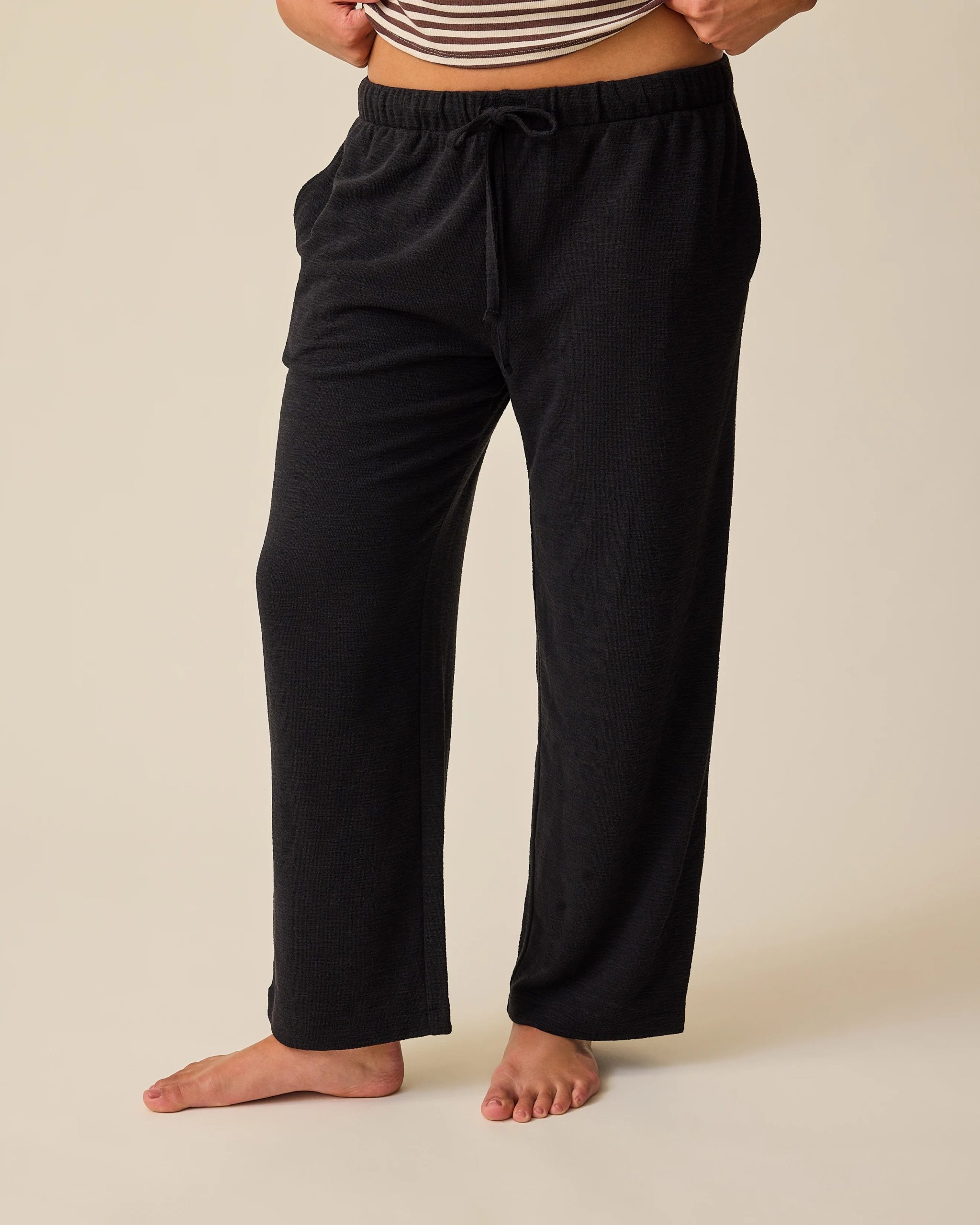 Luxe Terry Maternity & Postpartum Pant | Black