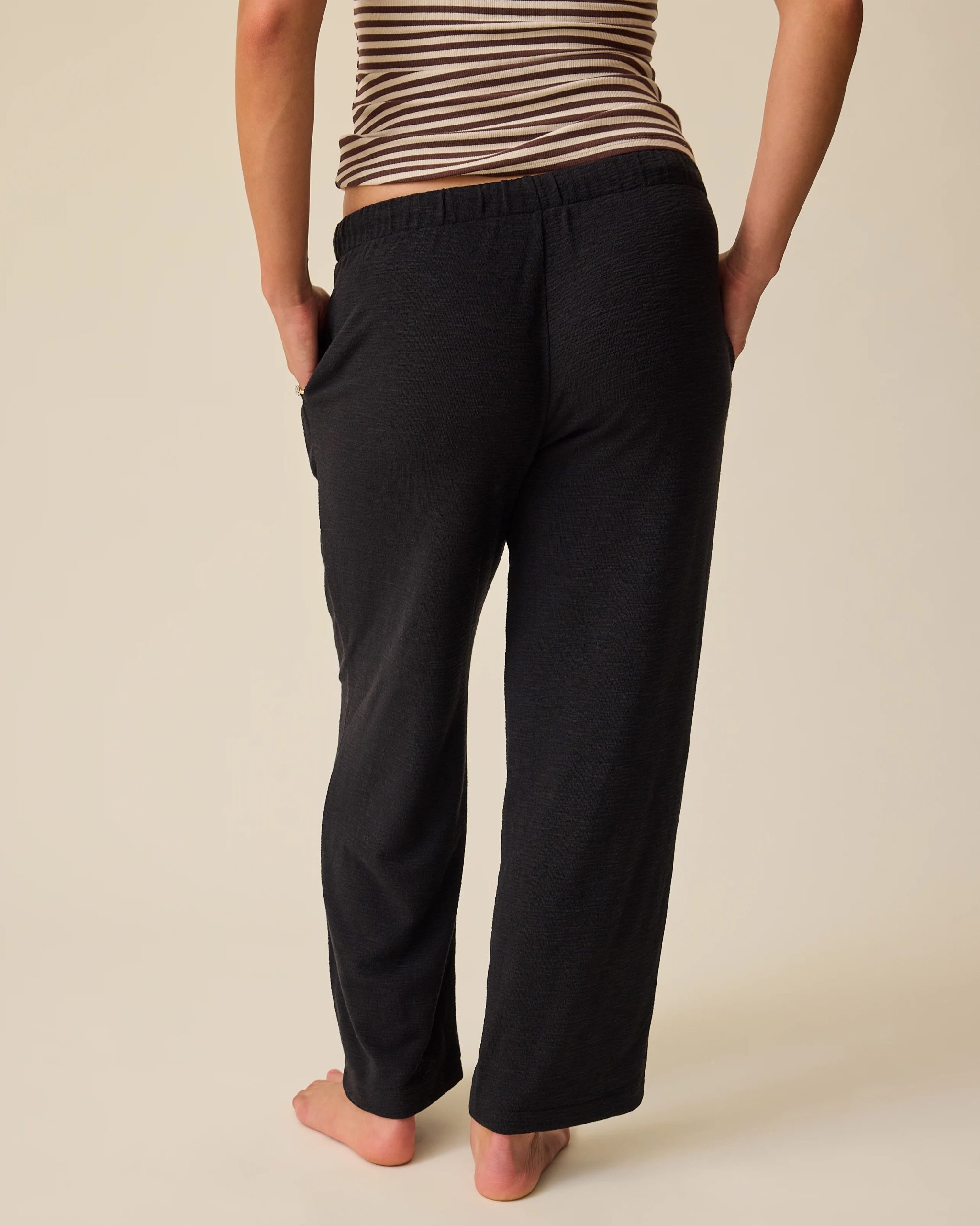 Luxe Terry Maternity & Postpartum Pant | Black - Image 4