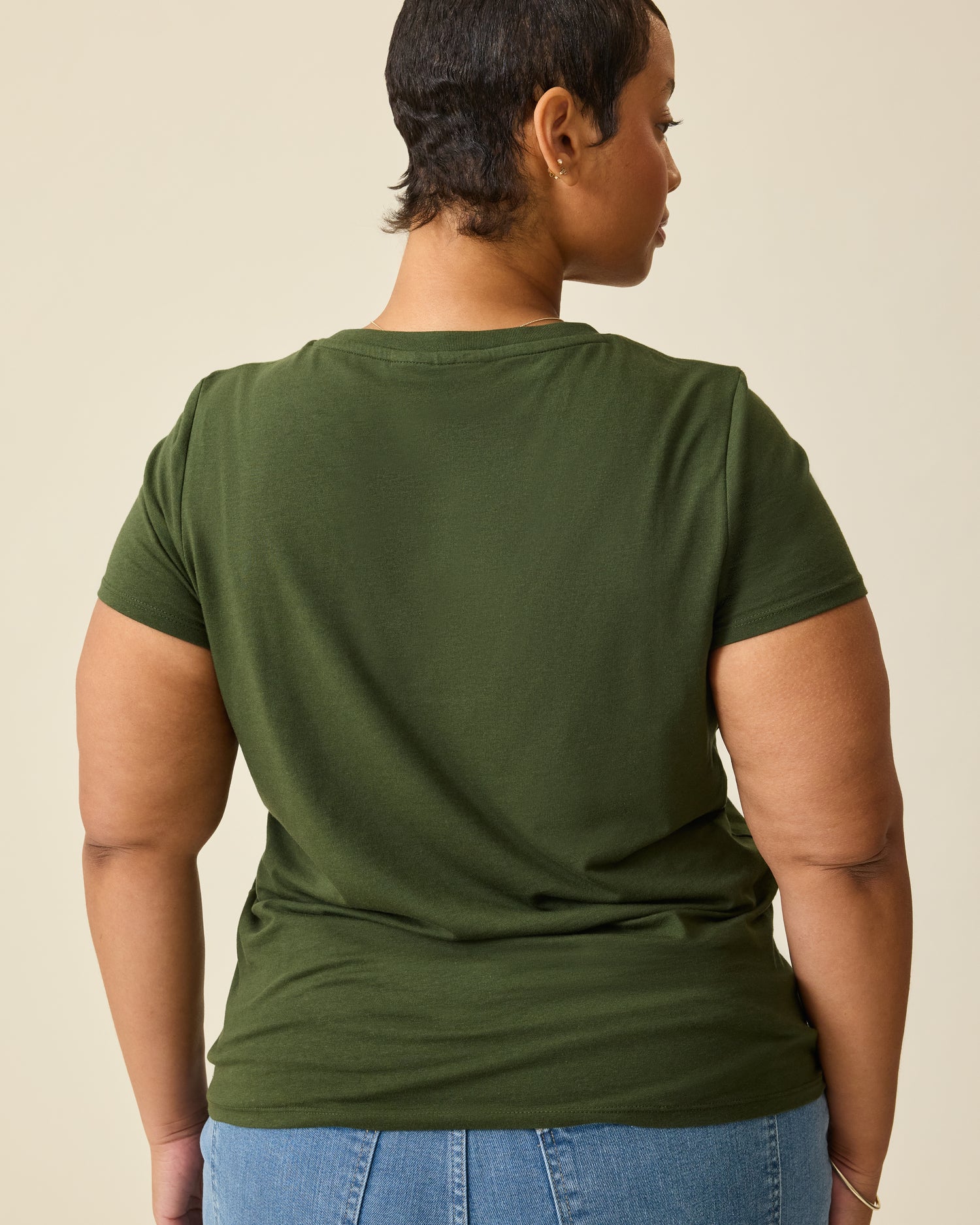 Modal Crew Neck Nursing T-shirt | Black - Image 15