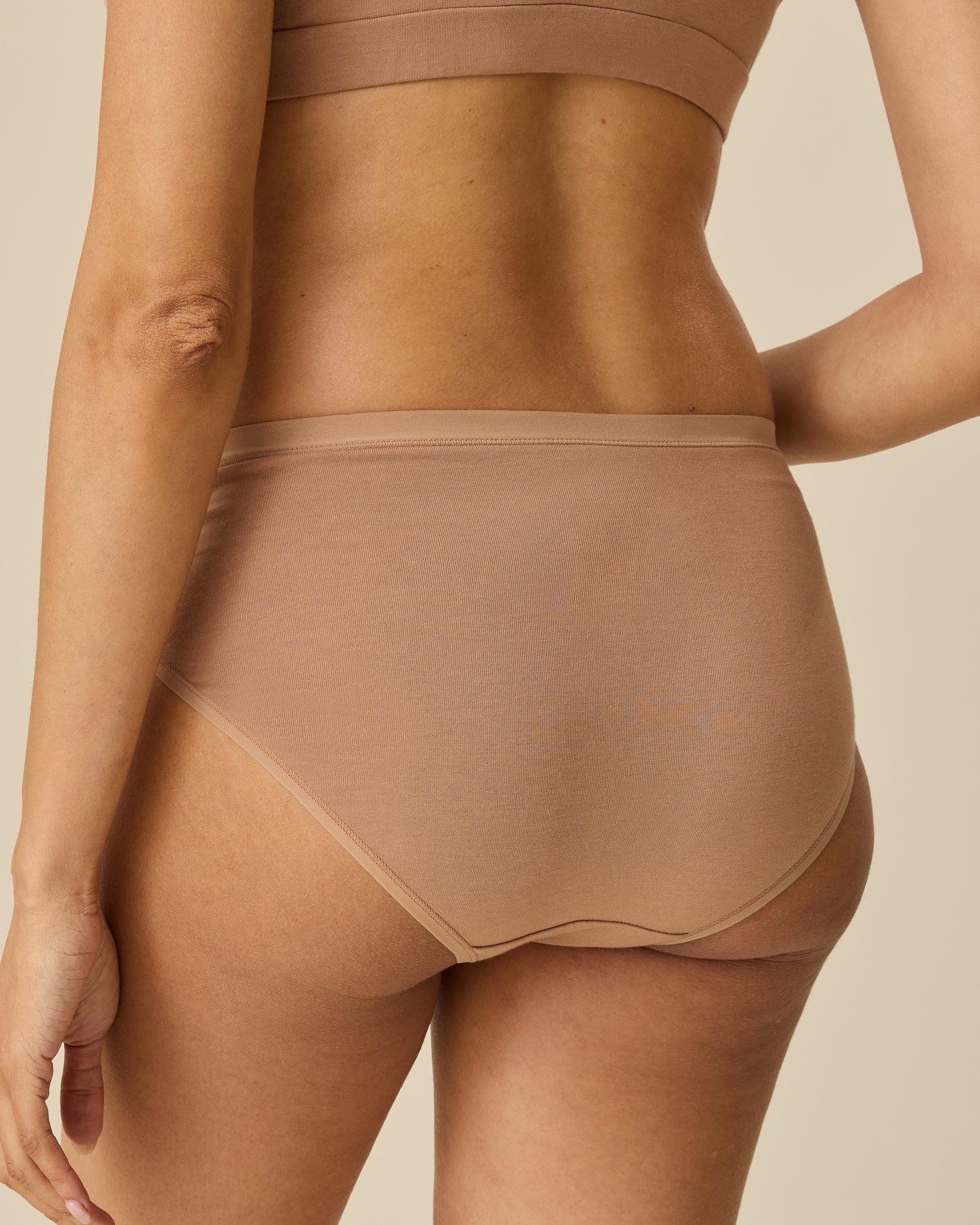 SoftStretch Cotton Maternity & Postpartum Brief | Buff - Image 3