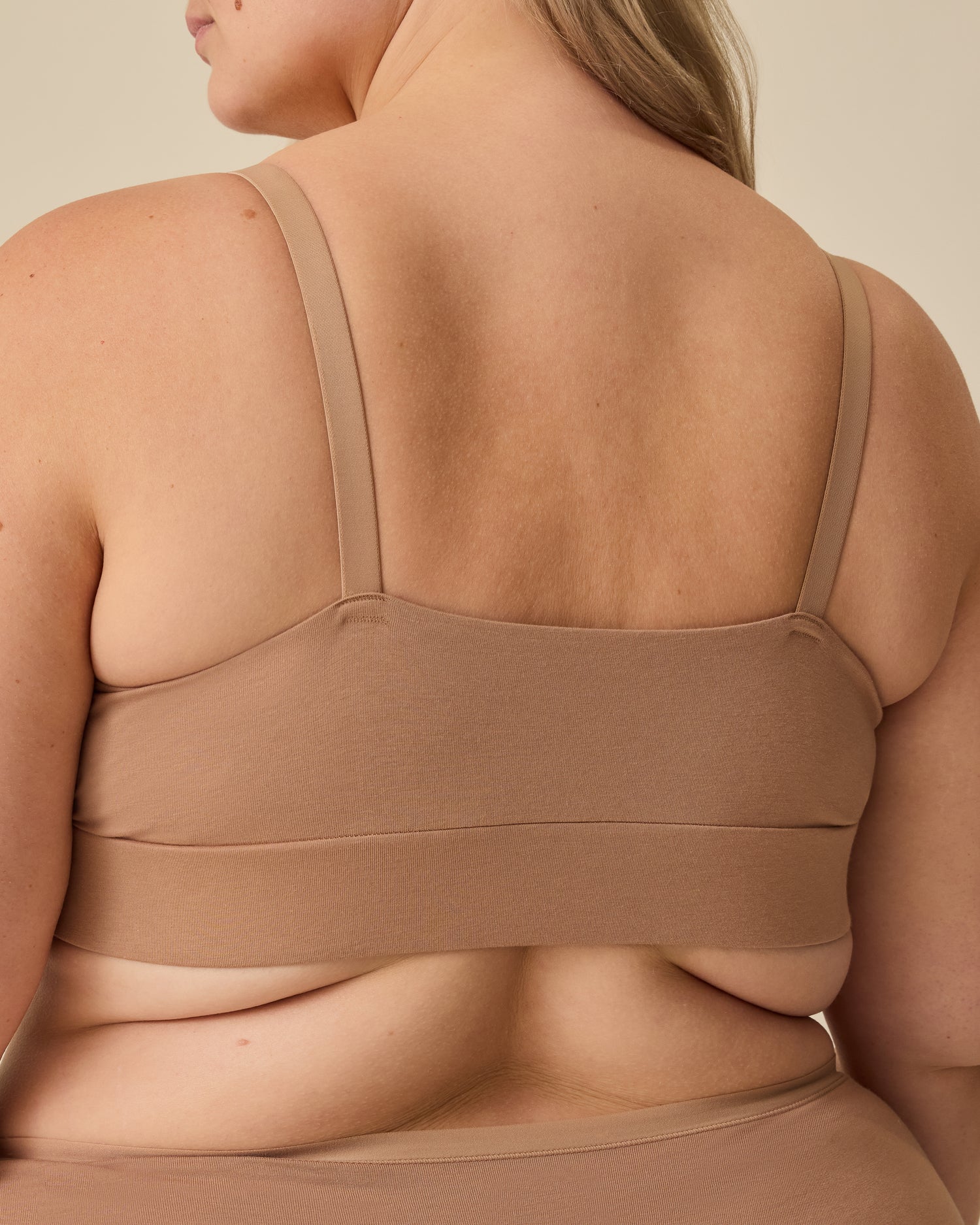 SoftStretch Cotton Nursing Bra | Buff - Image 3