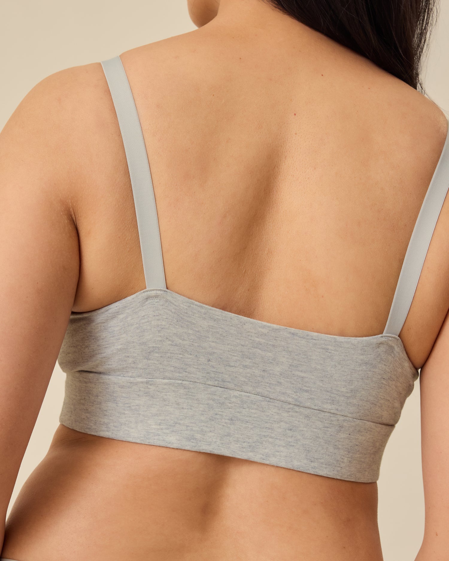SoftStretch Cotton Nursing Bra | Grey Heather - Image 5