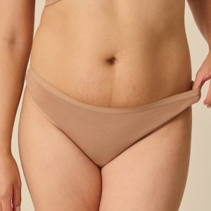 SoftStretch Cotton Maternity & Postpartum Thong | Buff