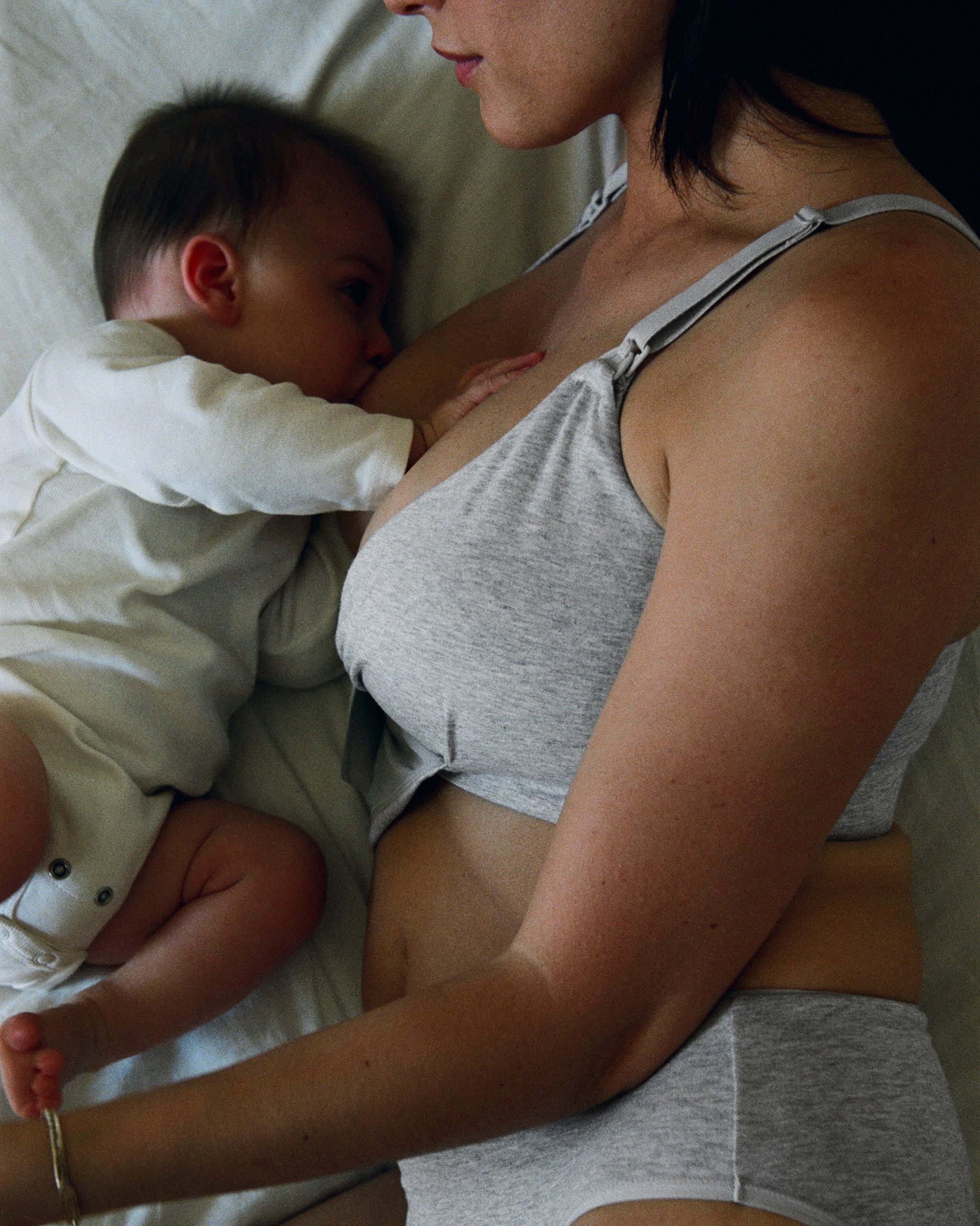 SoftStretch Cotton Nursing Bra | Grey Heather - Image 7