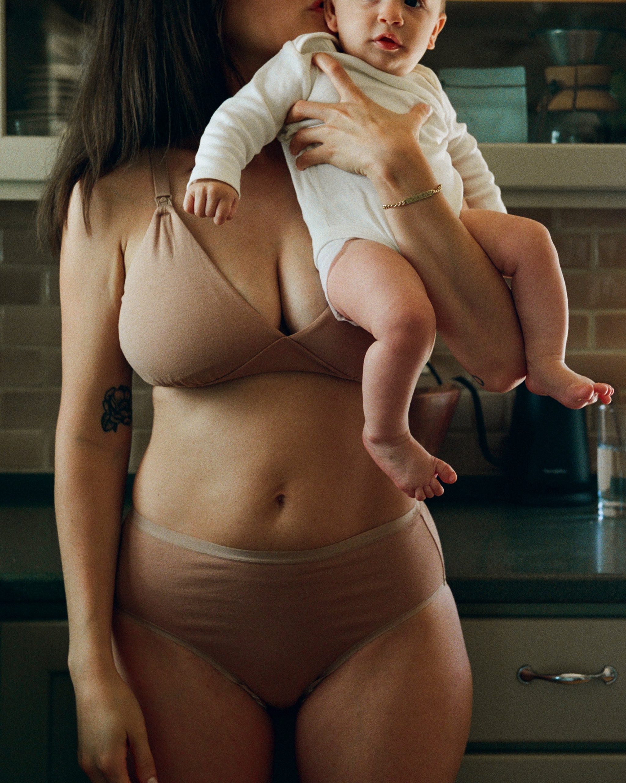 SoftStretch Cotton Maternity & Postpartum Brief | Buff - Image 5