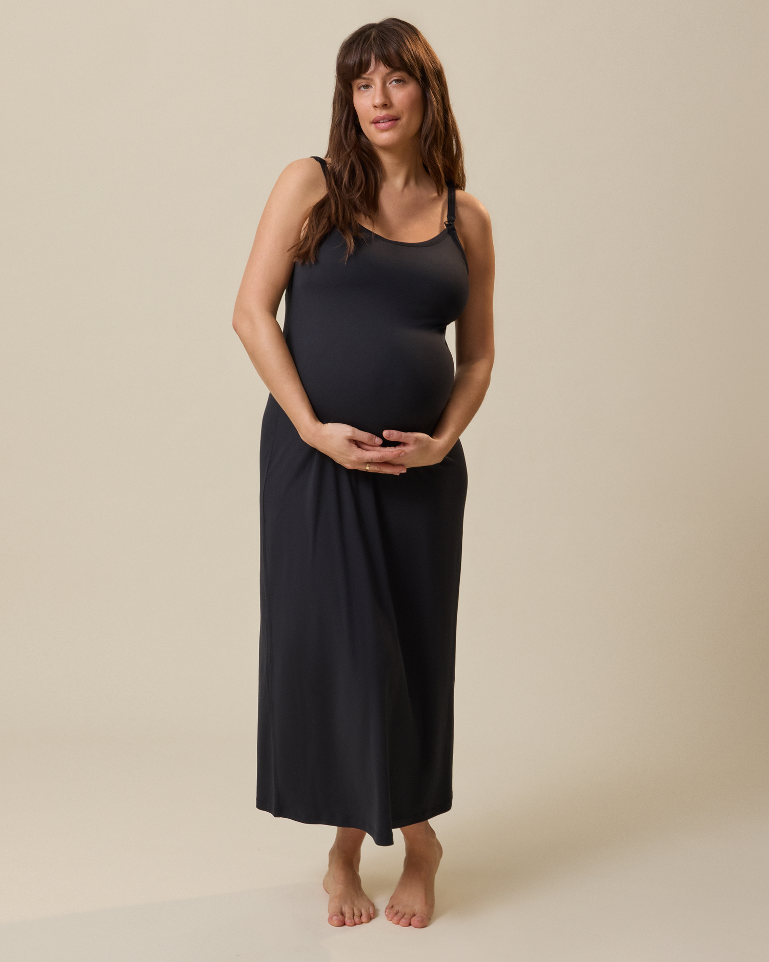 The Sunday Maternity & Nursing Lounge Dress | Black