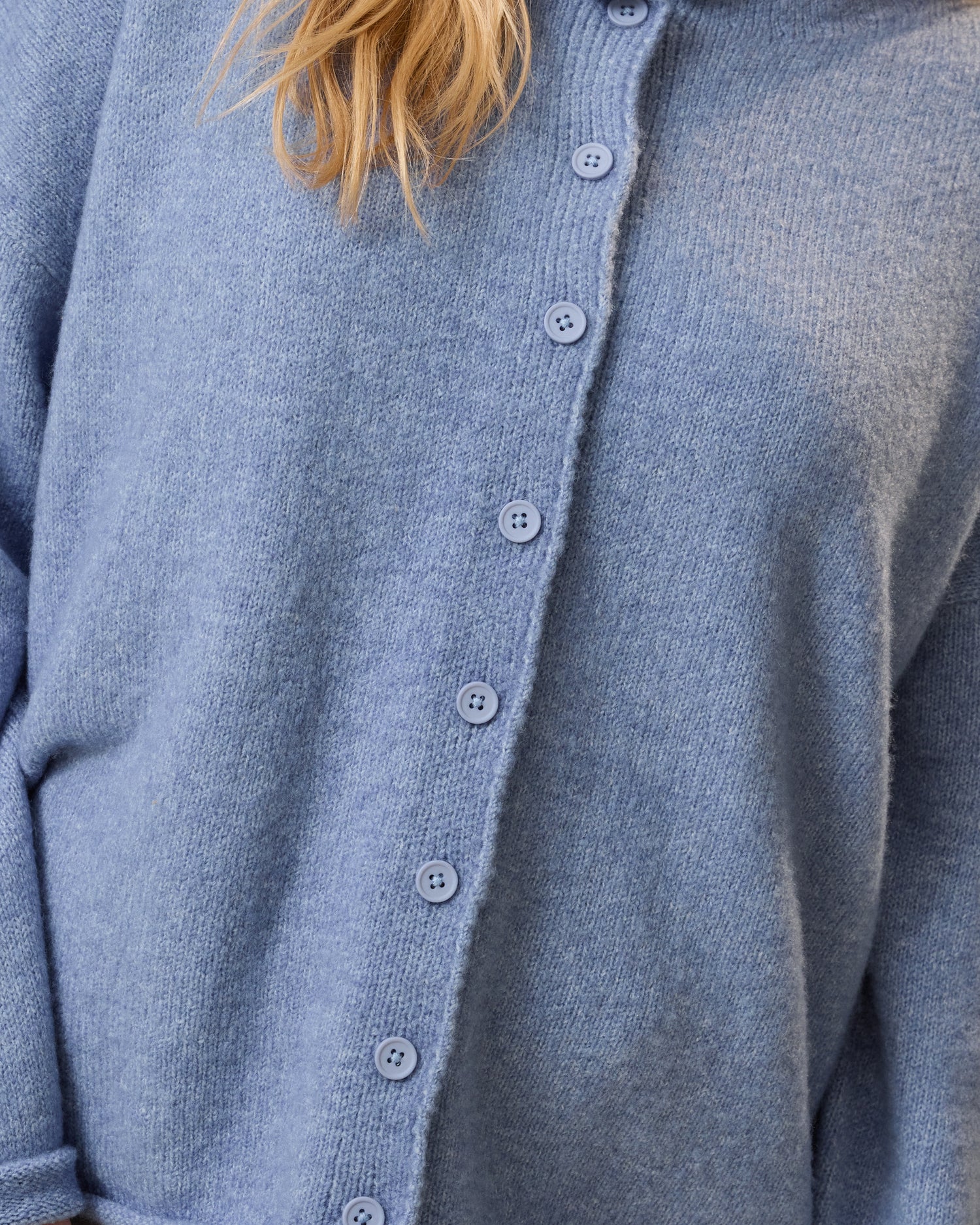 Ultra Soft Maternity & Postpartum Cardigan | Slate Blue Heather - Image 3