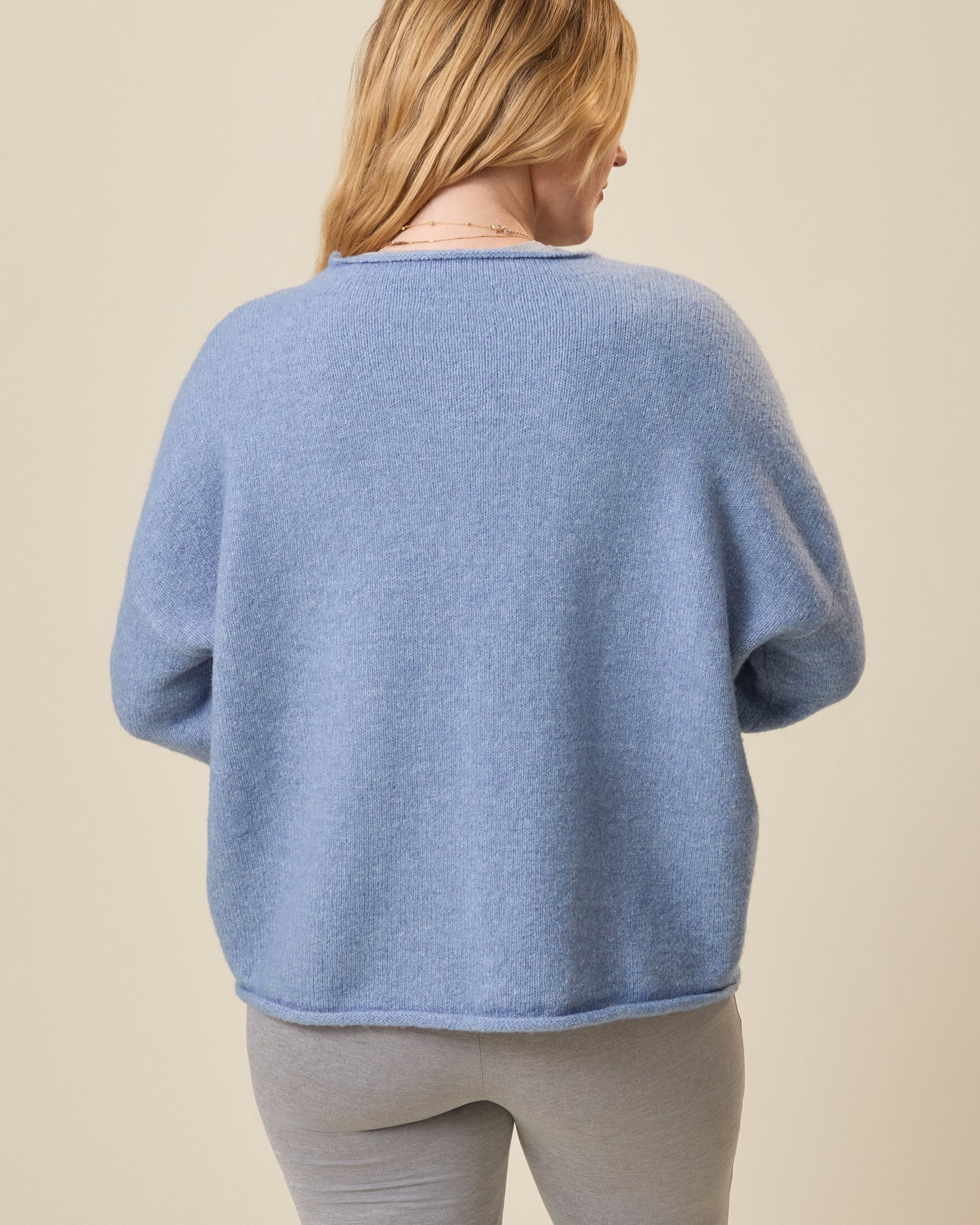 Ultra Soft Maternity & Postpartum Cardigan | Slate Blue Heather - Image 4