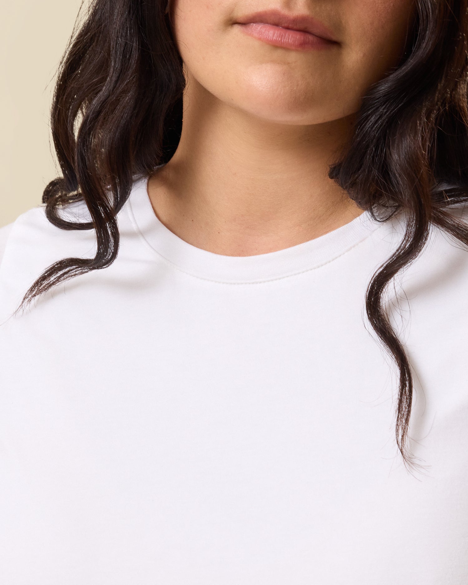Modal Crew Neck Nursing T-shirt | White - Image 3