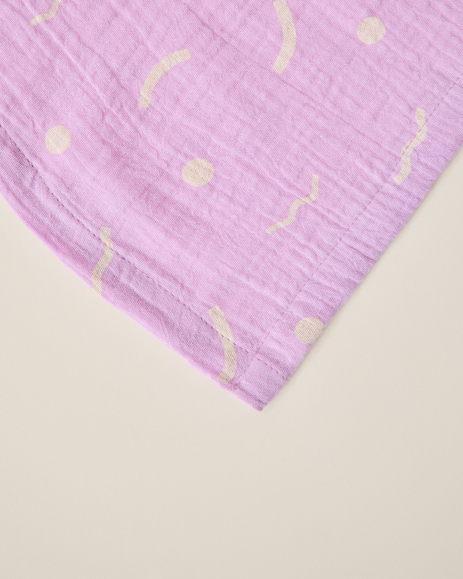 Organic Muslin Swaddle | White Cherries - Image 10