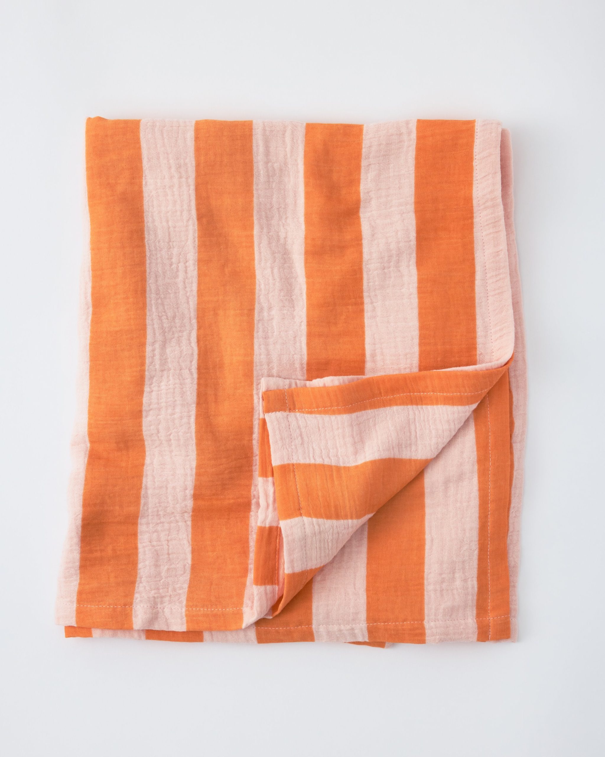 Organic Muslin Swaddle | White Cherries - Image 6