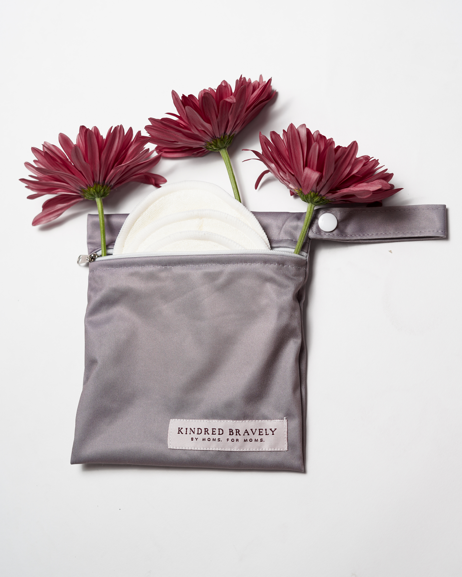 Organic Bamboo Reusable Nursing Pads | Ivory - Image 3