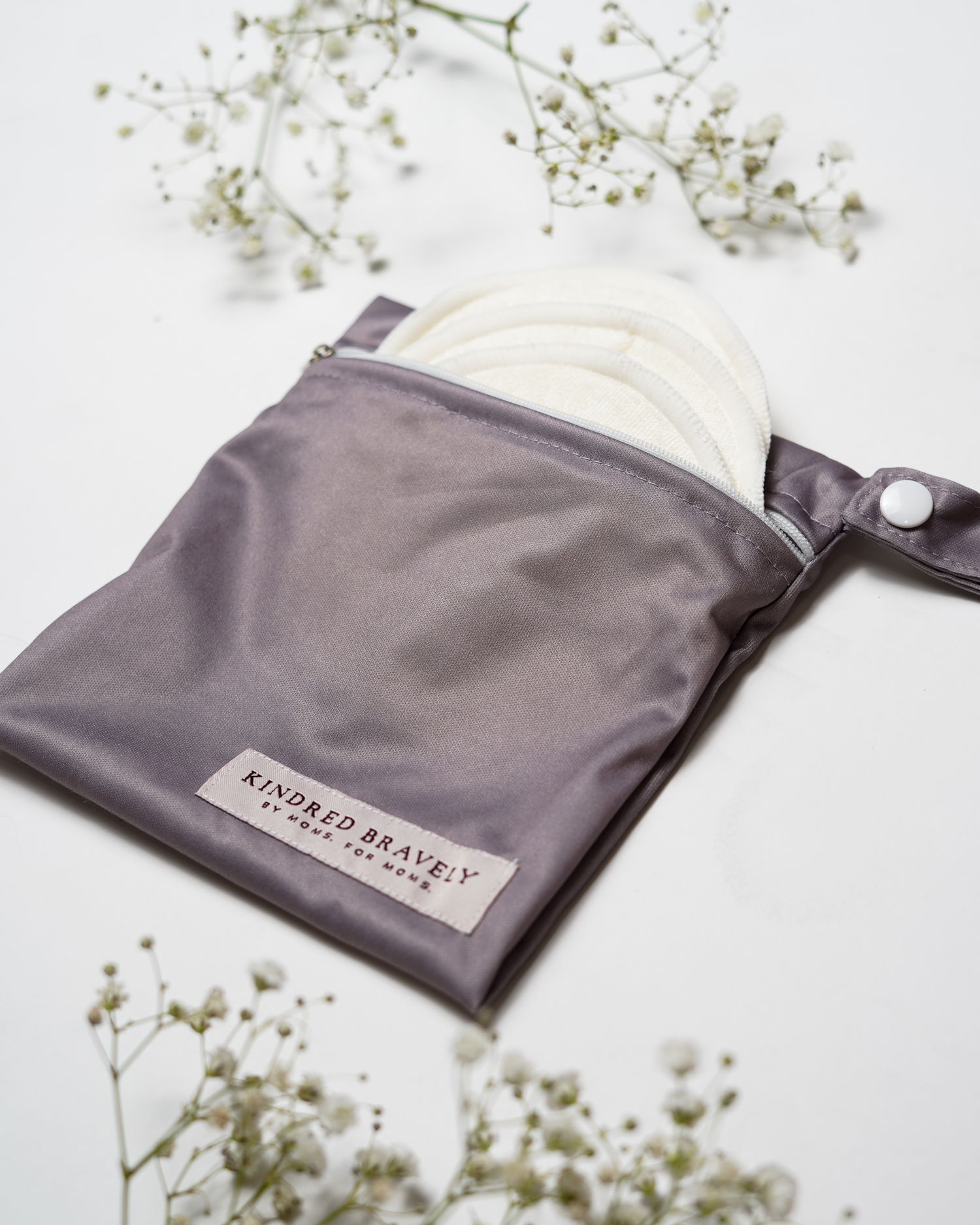 Organic Bamboo Reusable Nursing Pads | Ivory - Image 4