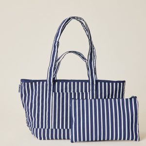 Packable Park Carryall | Navy Stripe
