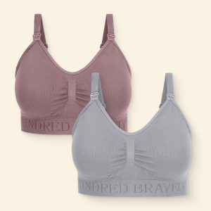 Simply Sublime® Nursing Bra Two-Pack | Grey & Twilight
