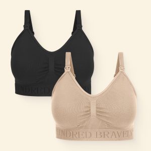 Simply Sublime® Nursing Bra Two-Pack | Beige & Black