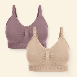Simply Sublime® Nursing Bra Two-Pack | Beige & Twilight