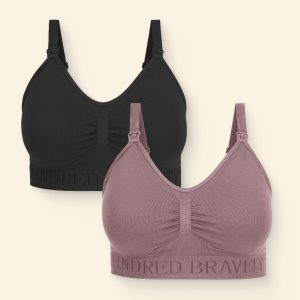 Simply Sublime® Nursing Bra Two-Pack | Black & Twlight