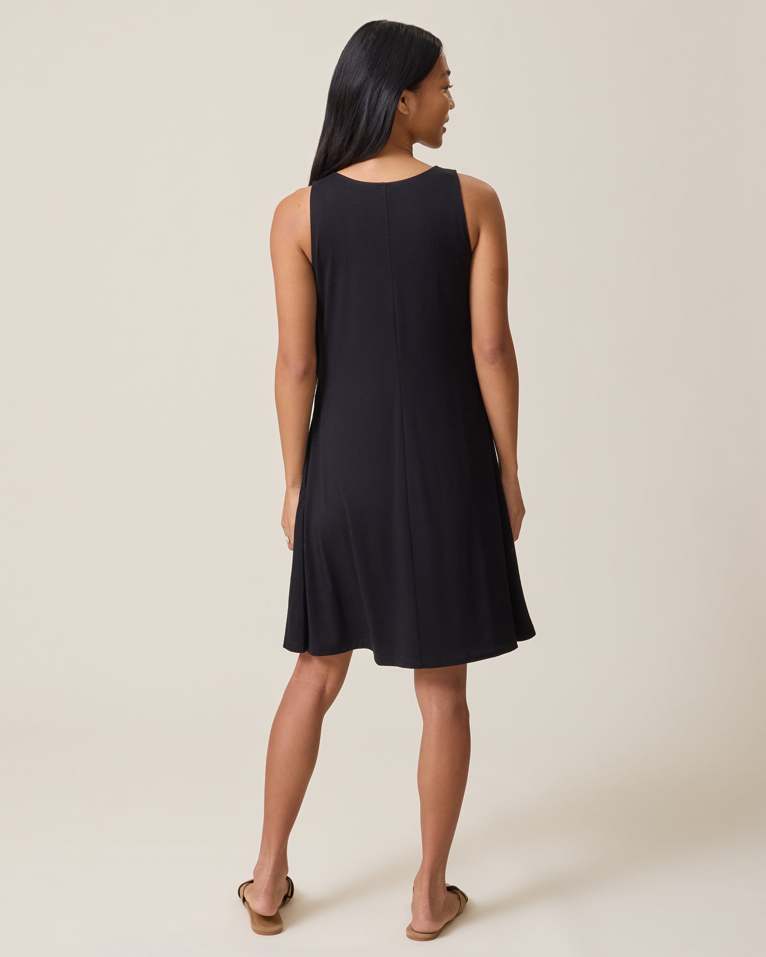 Penelope Crossover Nursing Dress | Black - Image 6