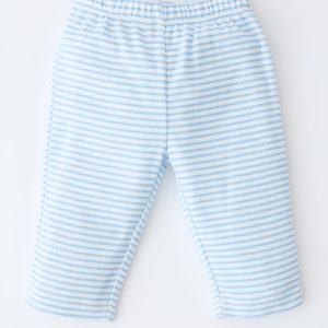 Pointelle Leggings | Blue Candy Stripe