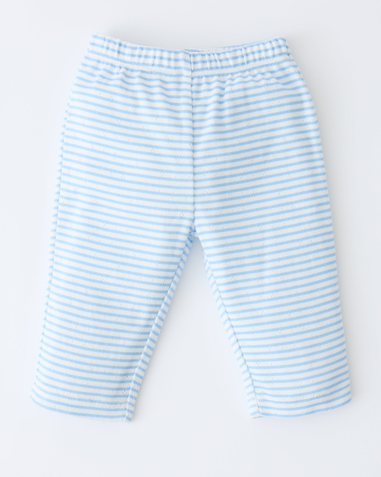 Pointelle Leggings | Blue Candy Stripe