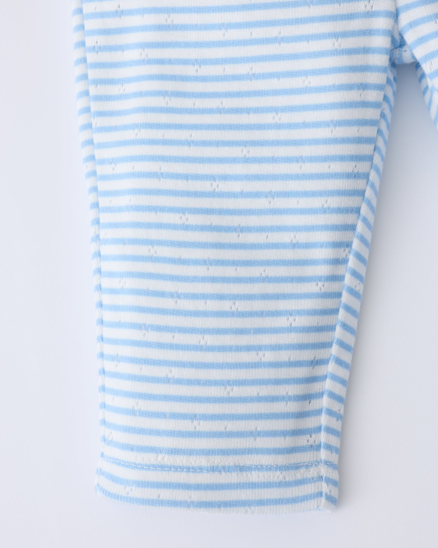 Pointelle Leggings | Blue Candy Stripe - Image 3