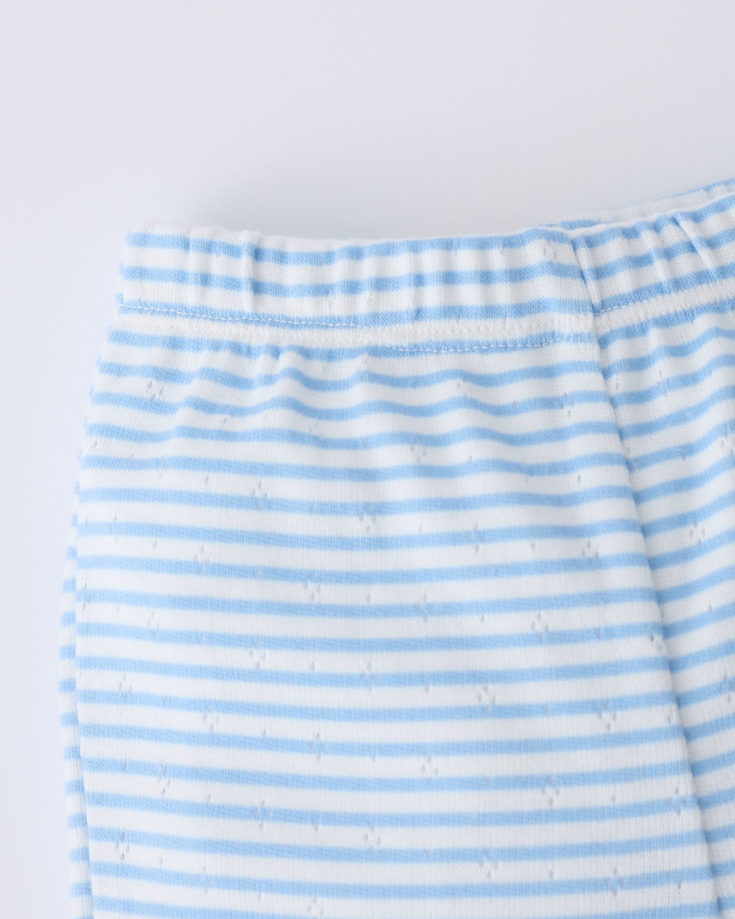 Pointelle Leggings | Blue Candy Stripe - Image 2