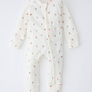 Pointelle Baby Pajama | Dainty Ditsy