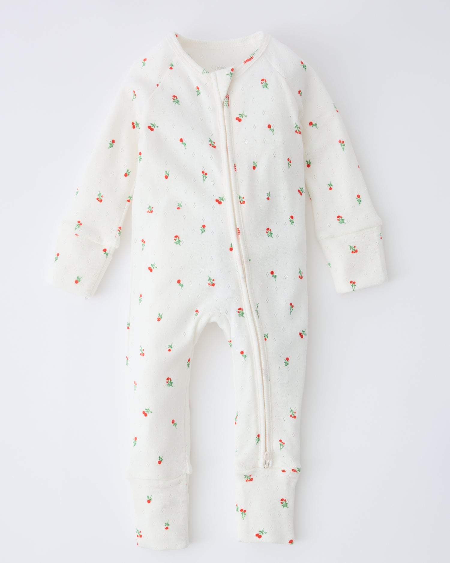 Pointelle Baby Pajama | Dainty Ditsy