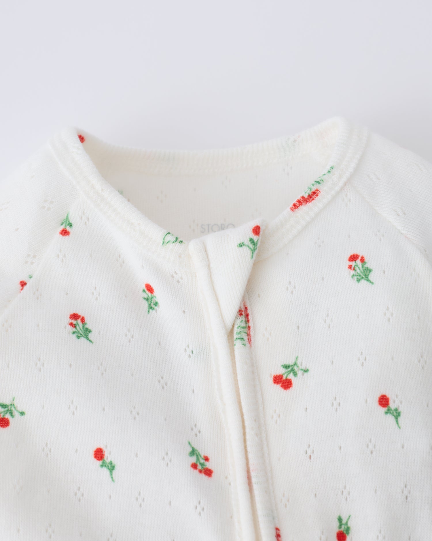 Pointelle Baby Pajama | Dainty Ditsy - Image 2