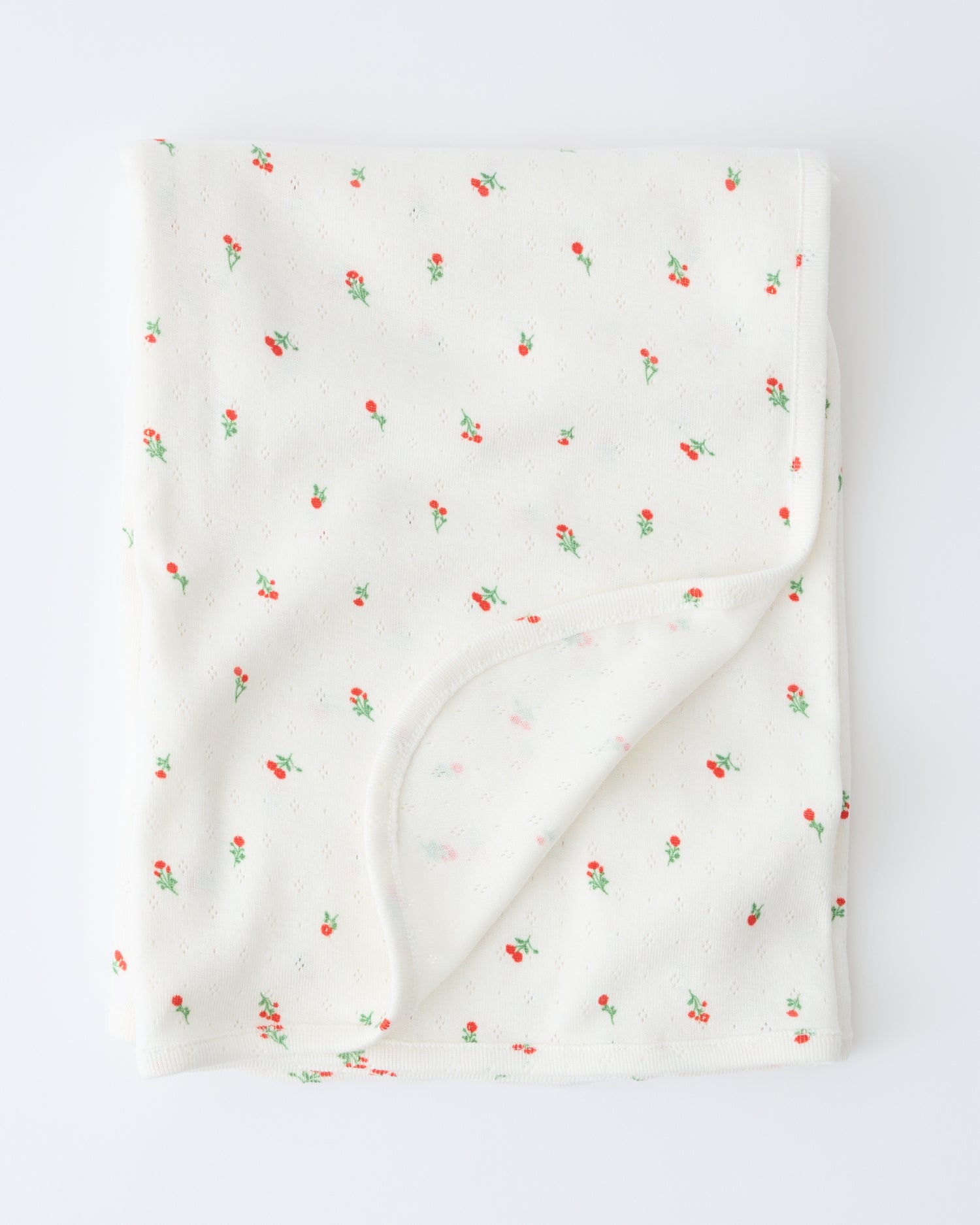 Pointelle Swaddle Blanket | Dainty Ditsy