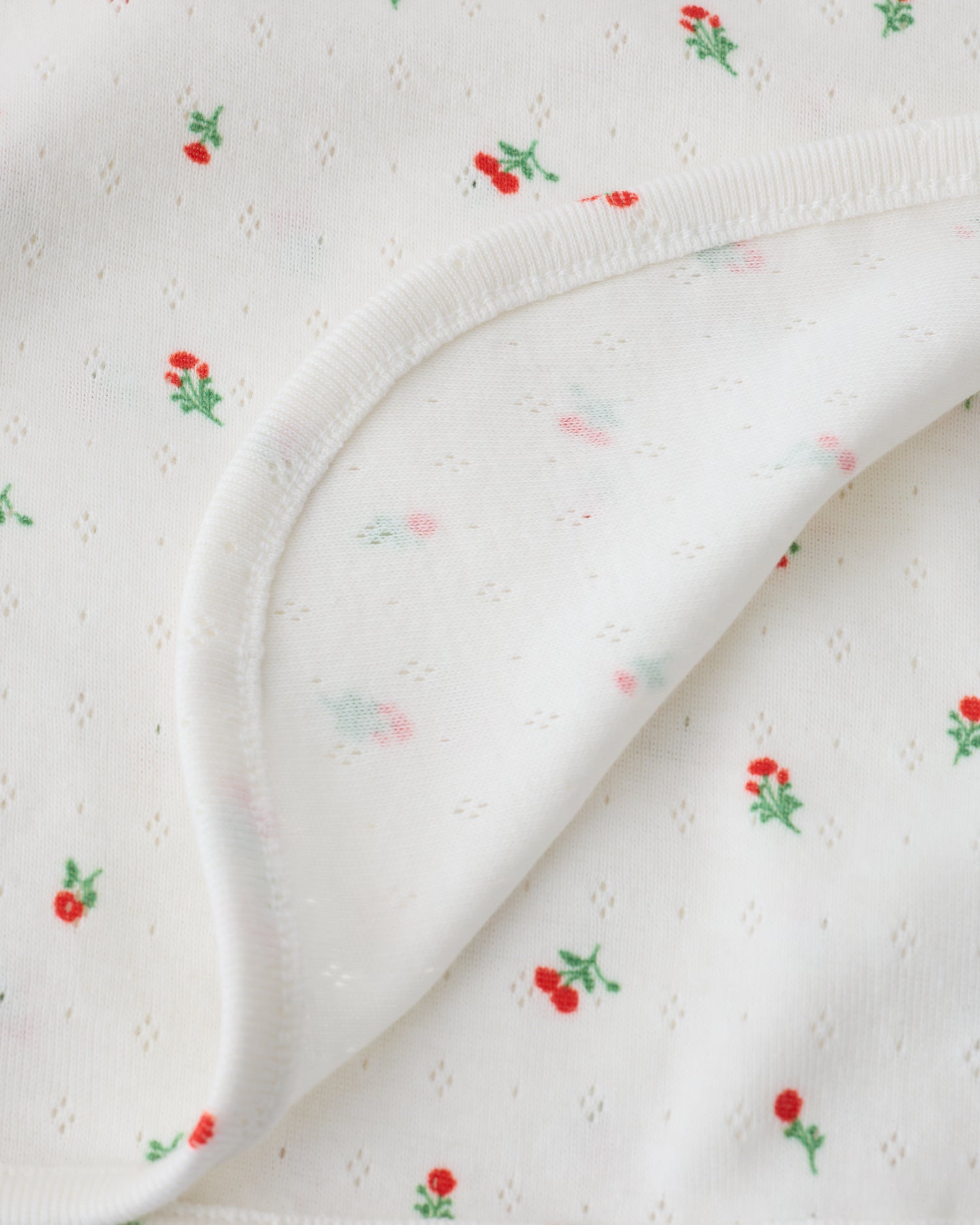 Pointelle Swaddle Blanket | Dainty Ditsy - Image 2
