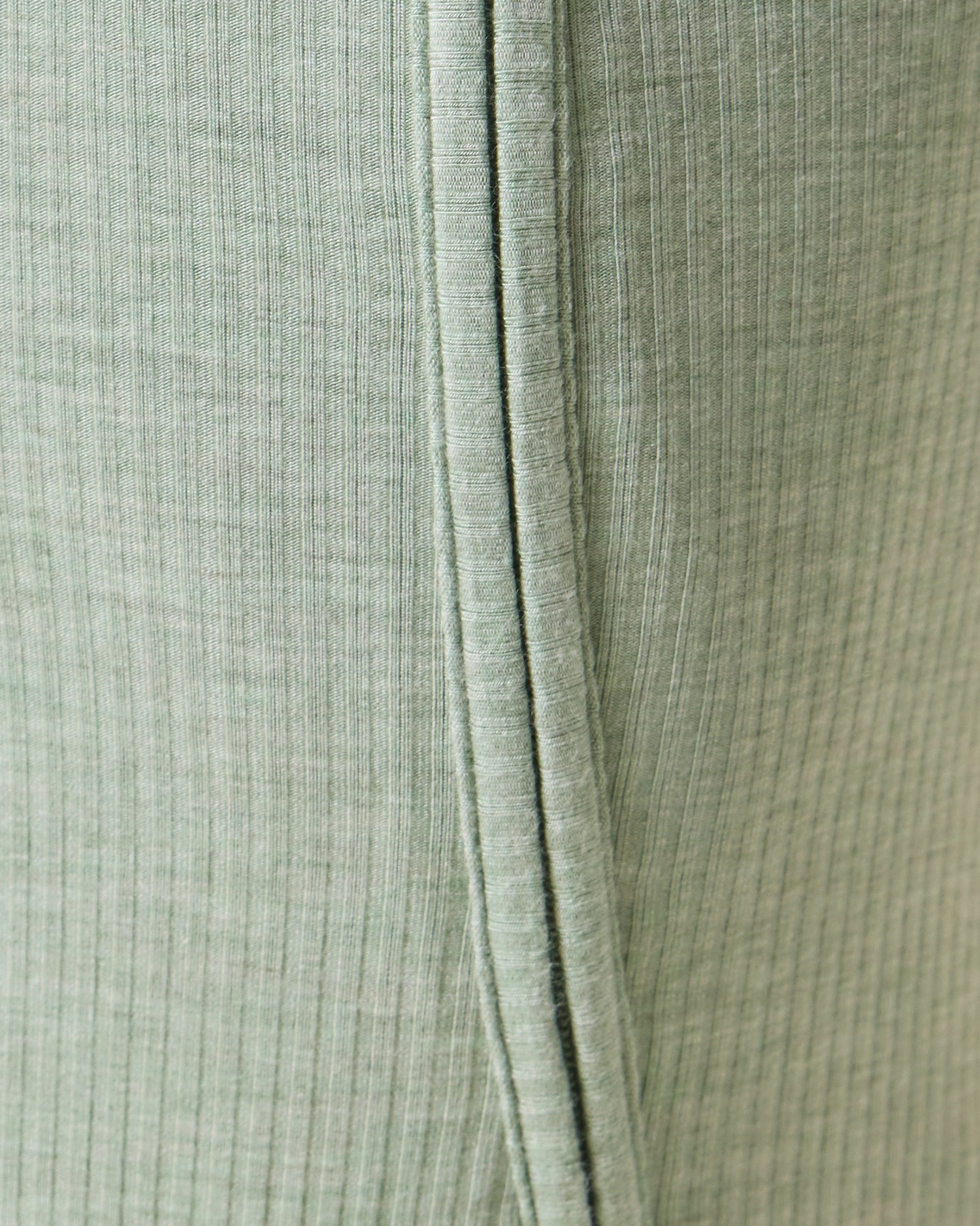 Ribbed Bamboo Baby Pajama | Sage Heather - Image 5