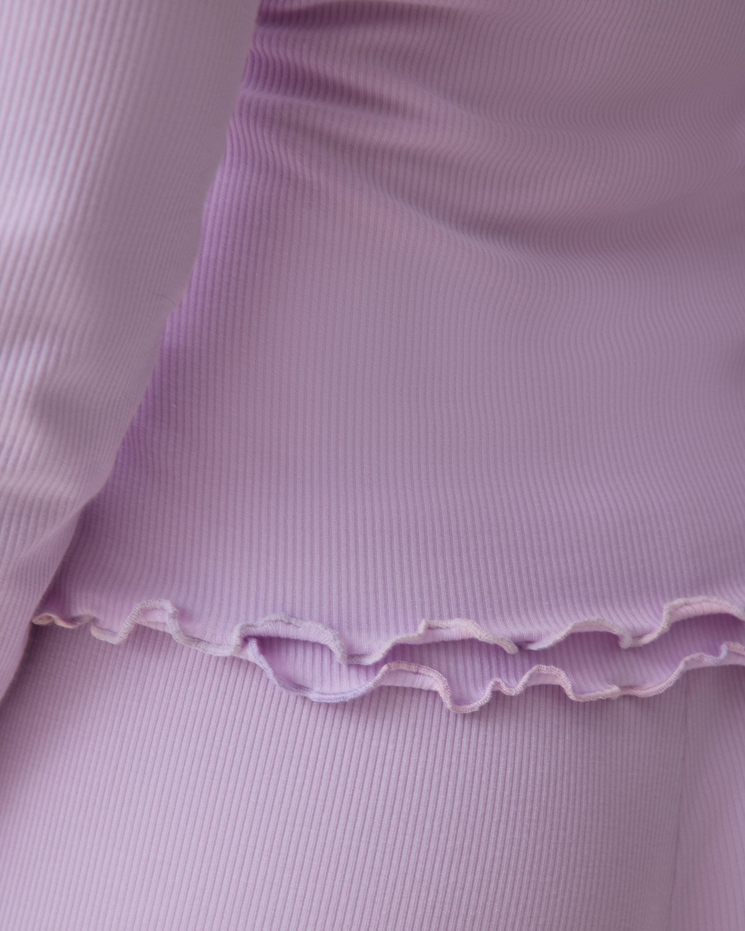 Ribbed Modal Cardigan | Lavender - Image 6