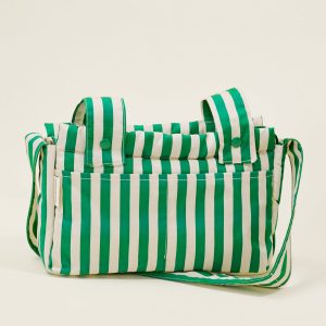 Stroller Party™ Caddy Bag | Green Stripe