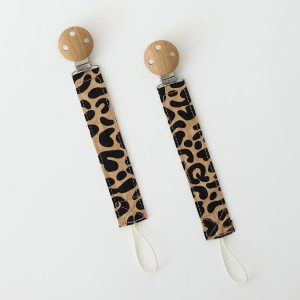 Pacifier Clip Two-Pack | Leopard