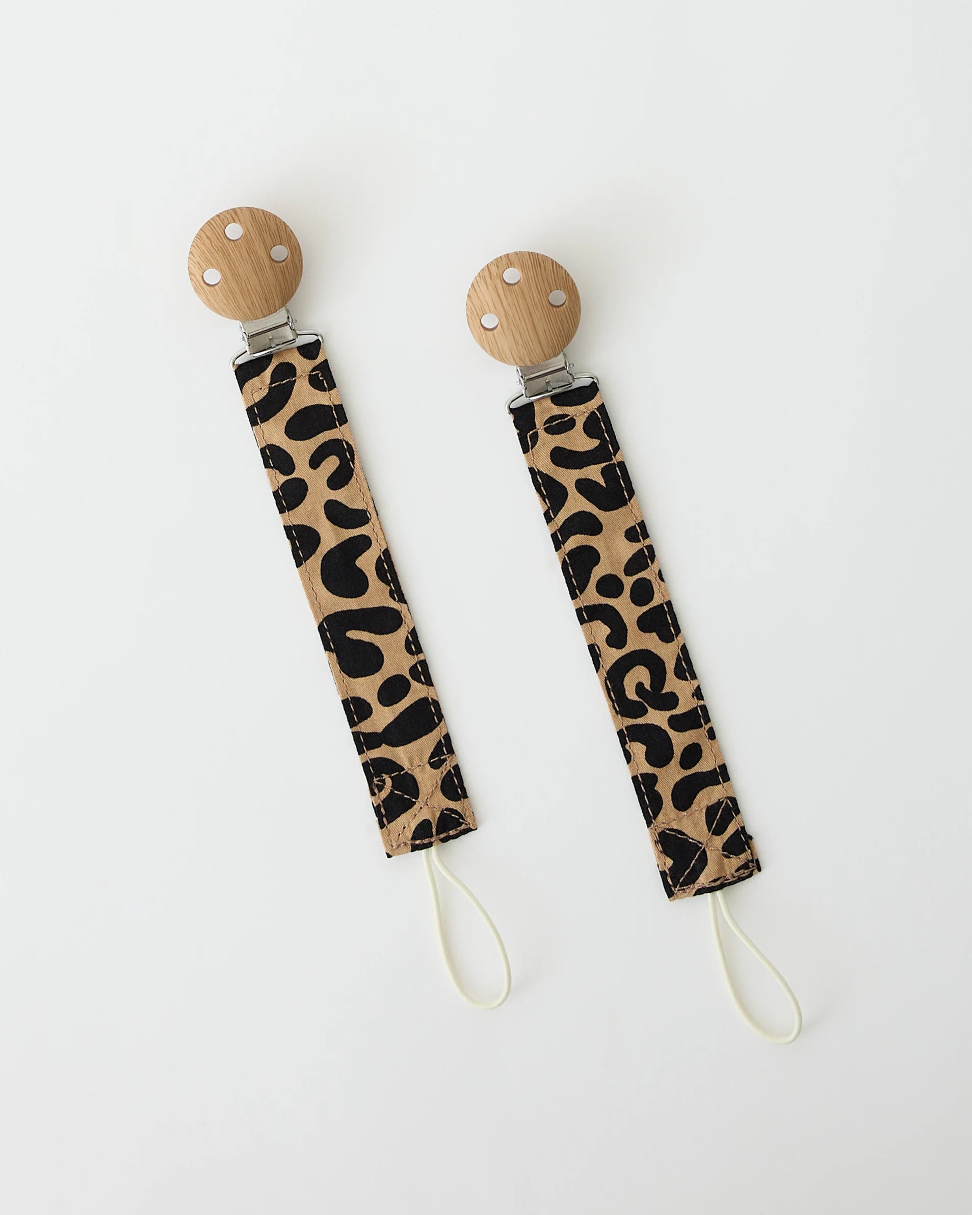Pacifier Clip Two-Pack | Leopard