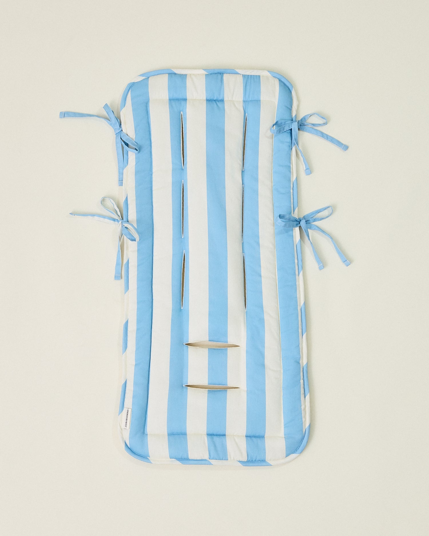 Stroller Party™ Seat Liner | Blue Wide Stripe - Image 2