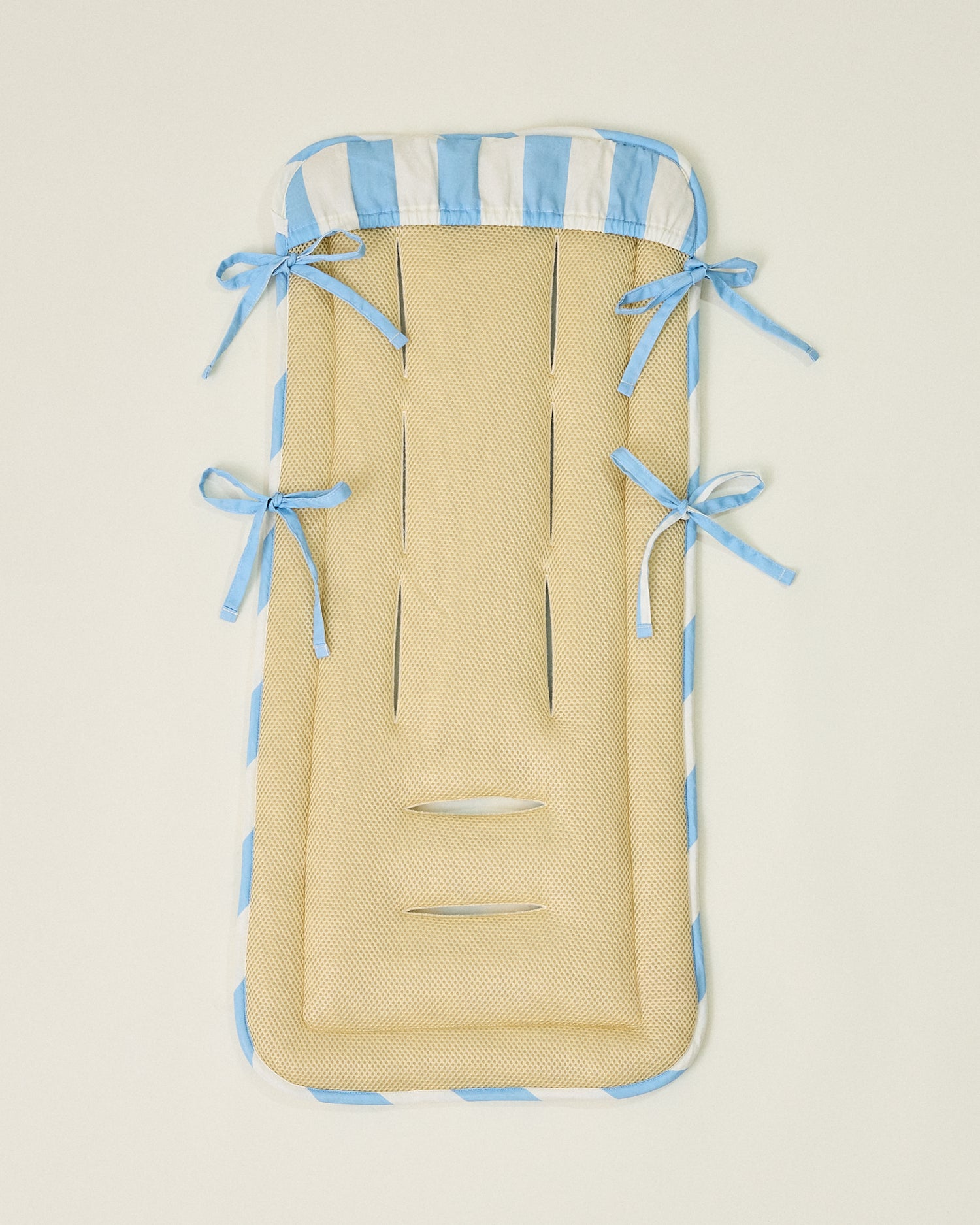 Stroller Party™ Seat Liner | Blue Wide Stripe - Image 6
