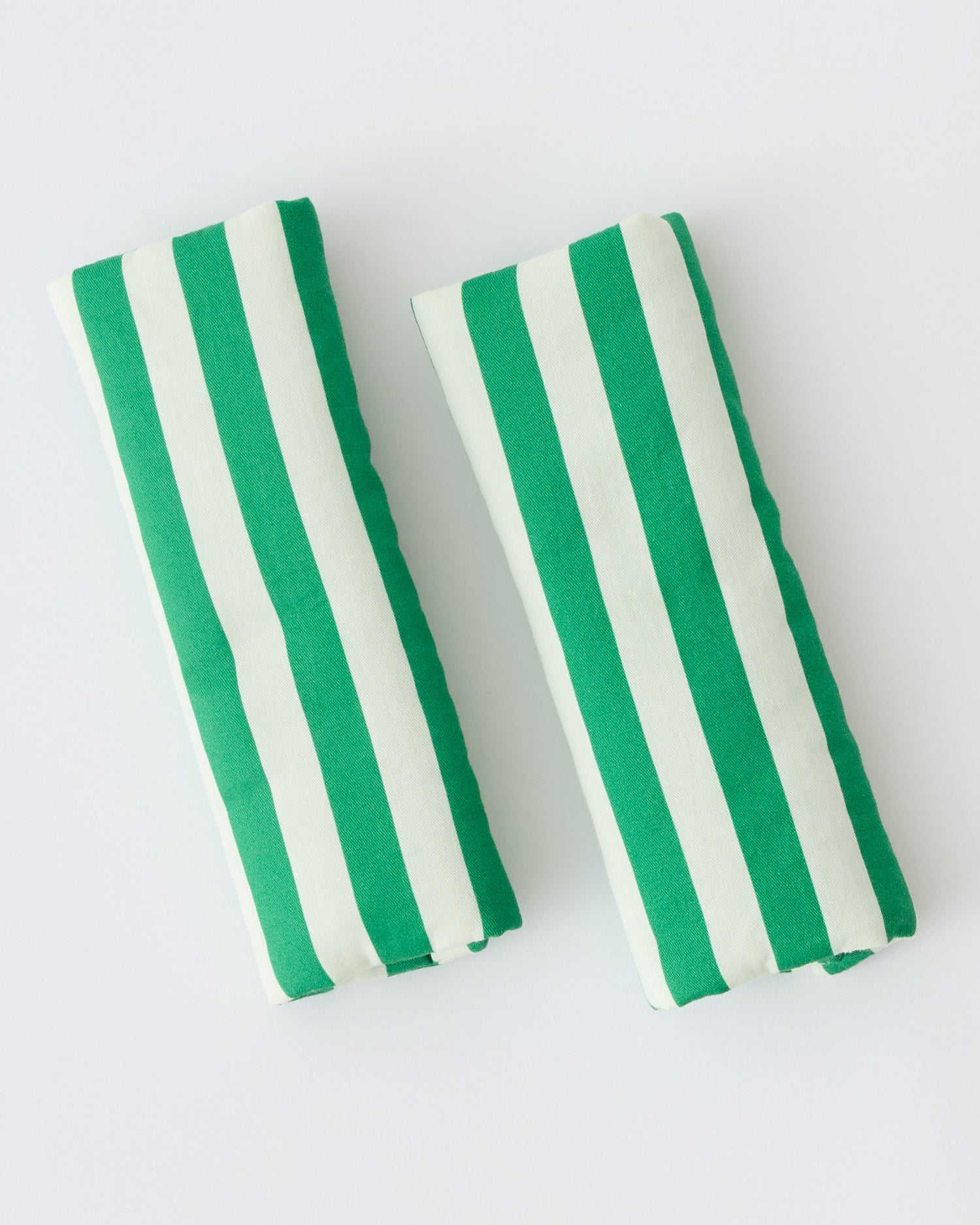 Stroller Party™ Seat Liner & Strap Covers | Green Stripe - Image 3