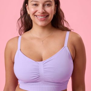 Sublime® Bamboo Hands-Free Pumping Lounge & Sleep Bra | Lavender