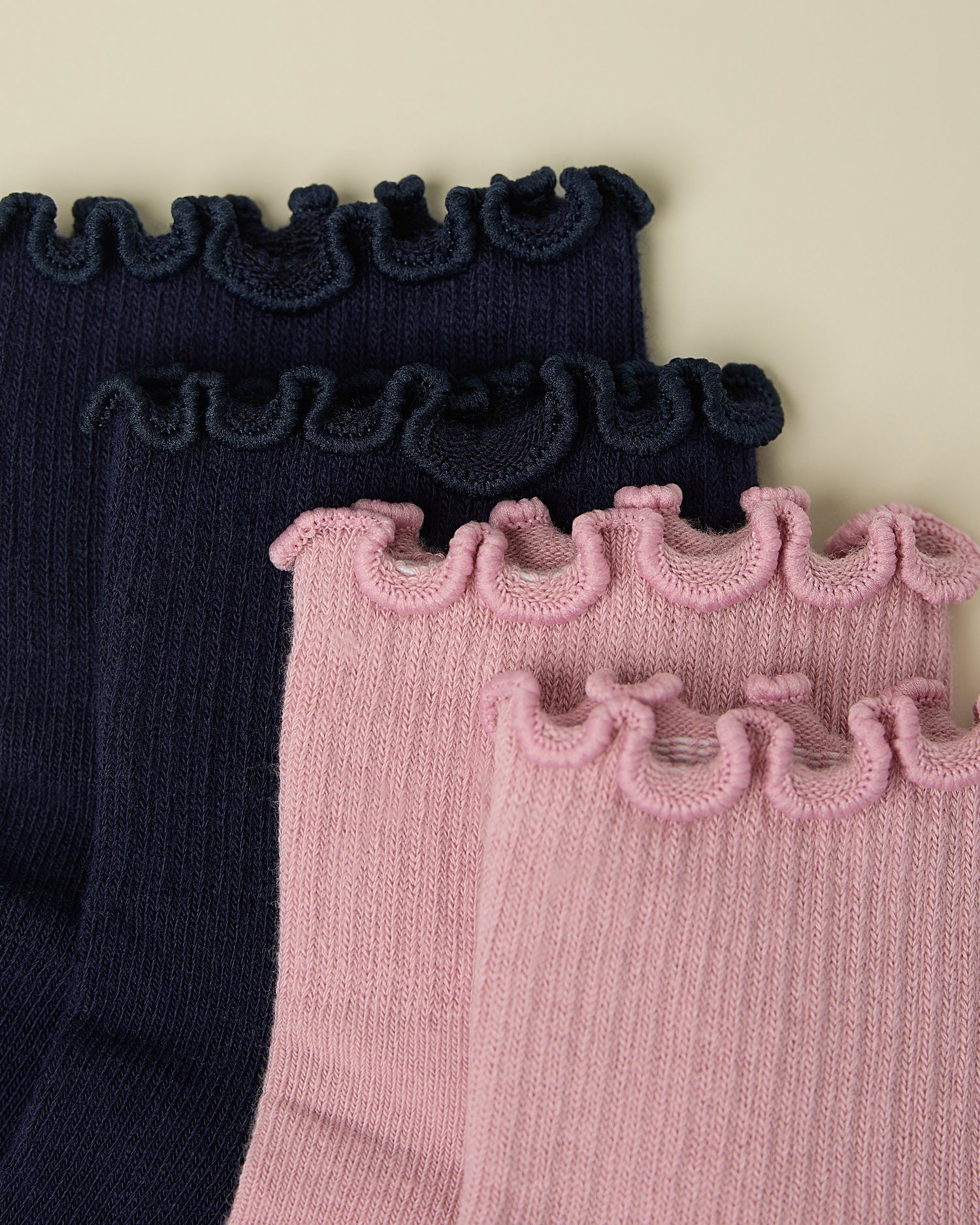 Non-Slip Ruffle Ankle Socks | Navy - Image 5