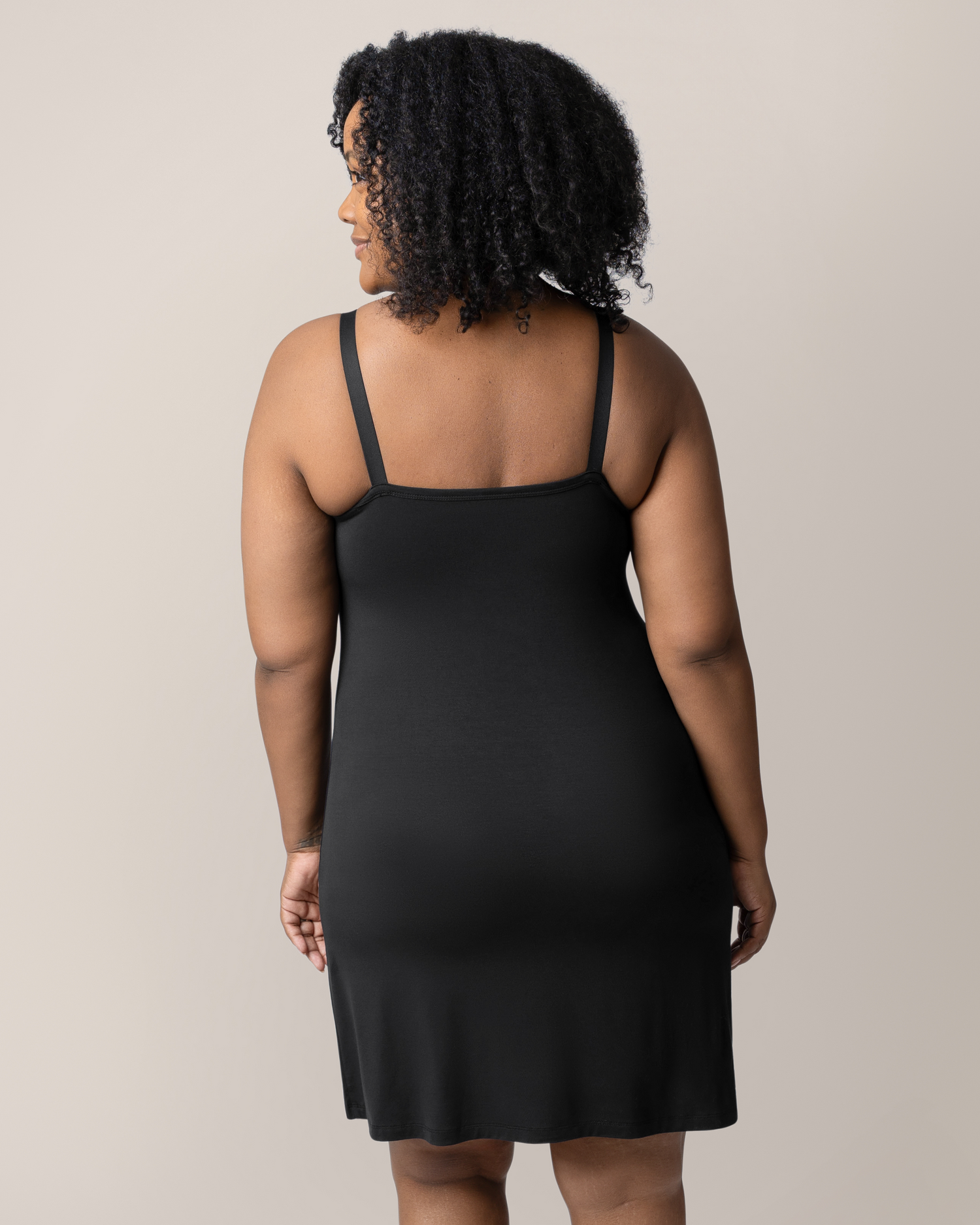Stella Hands-Free Pumping & Nursing Nightgown | Black - Image 2