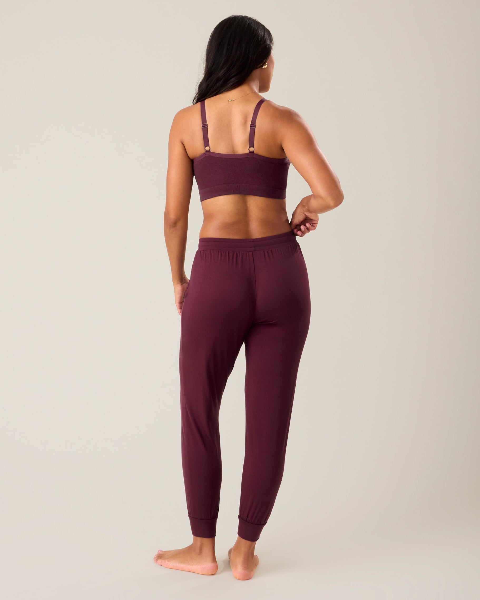 Ultralight Sleep & Lounge Jogger | Deep Burgundy - Image 4