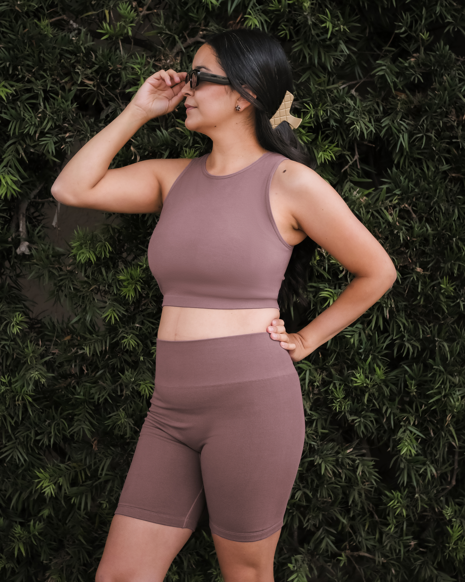 Sublime® Bamboo Hands-Free Pumping Longline Bra Top | Twilight - Image 6